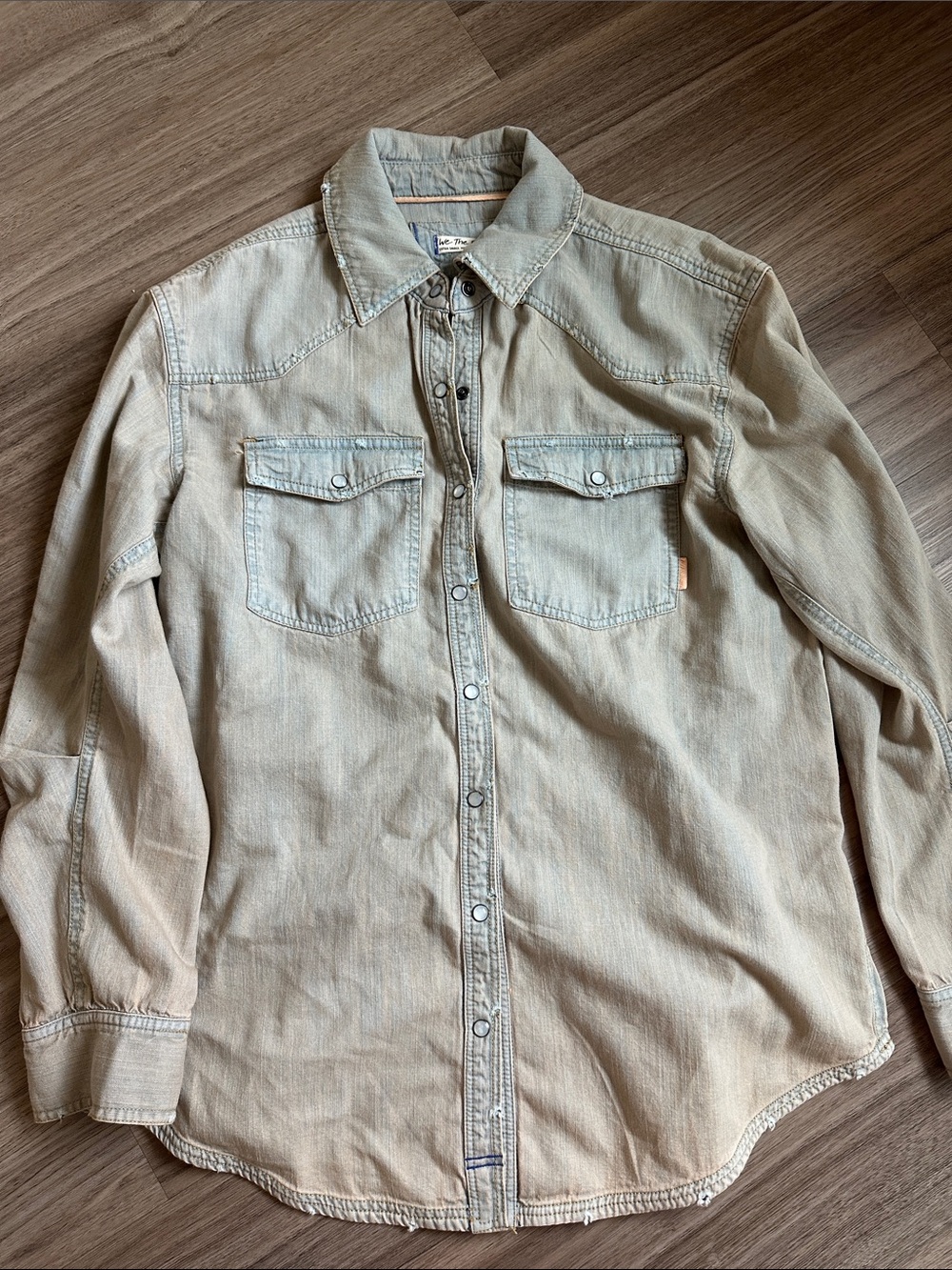 Free people denim button down